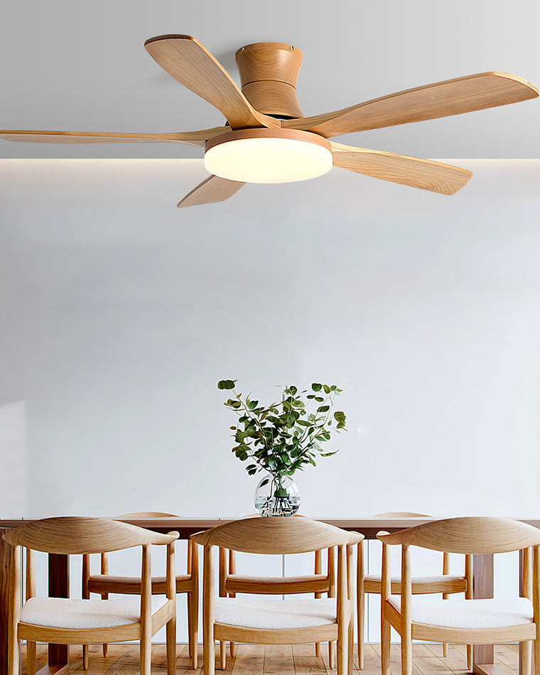 WOMO 5-Blatt-Deckenventilatorlampe, modern-WM5126