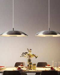 WOMO Flying Saucer Chrome Pendant Light-WM2727