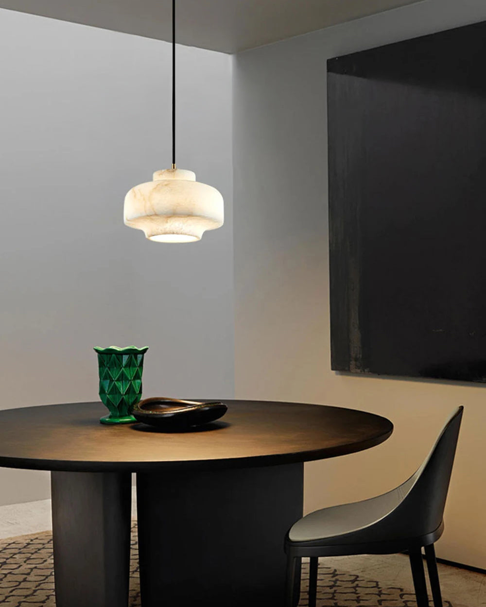 WOMO Trommel Alabaster Hängeleuchte-WM2841
