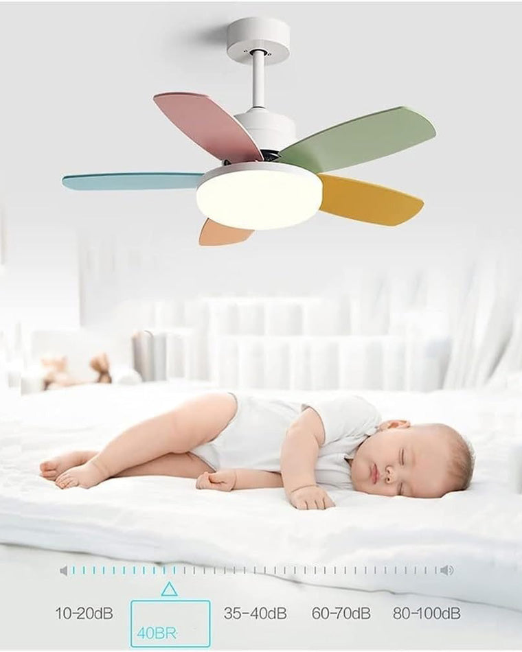 WOMO 5-Klingen Scandi Deckenventilator Lampe-WM5089