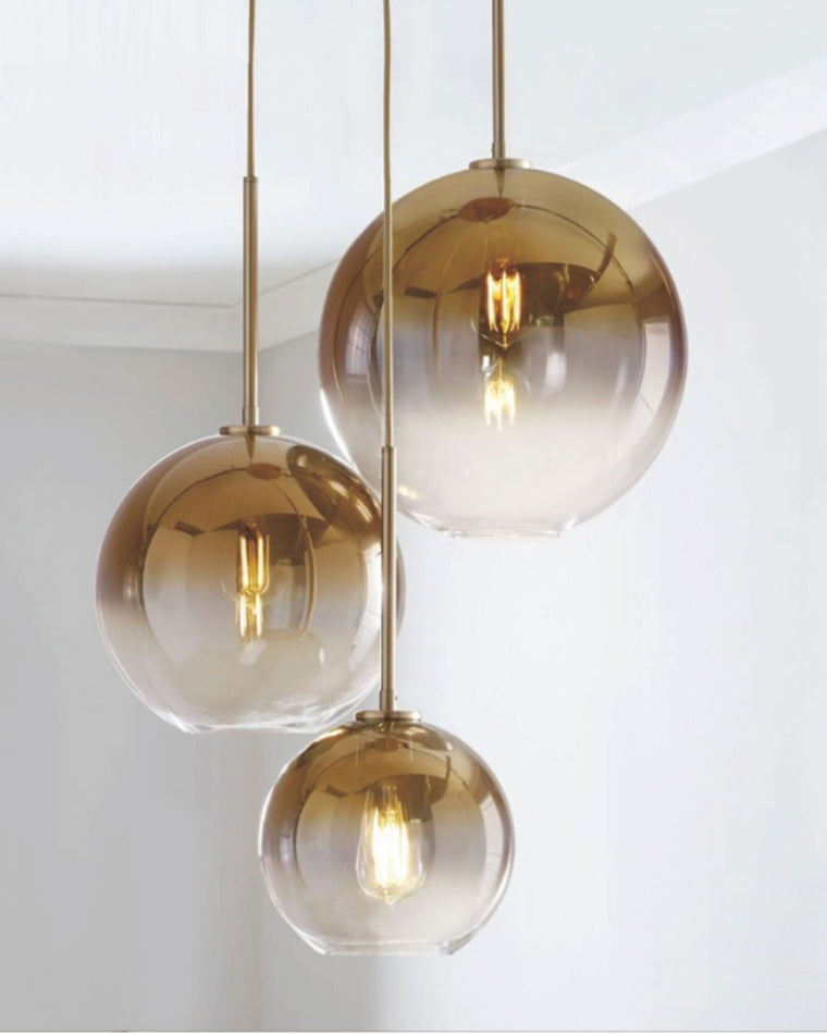 Suspension WOMO avec boule en verre coloré WM2500