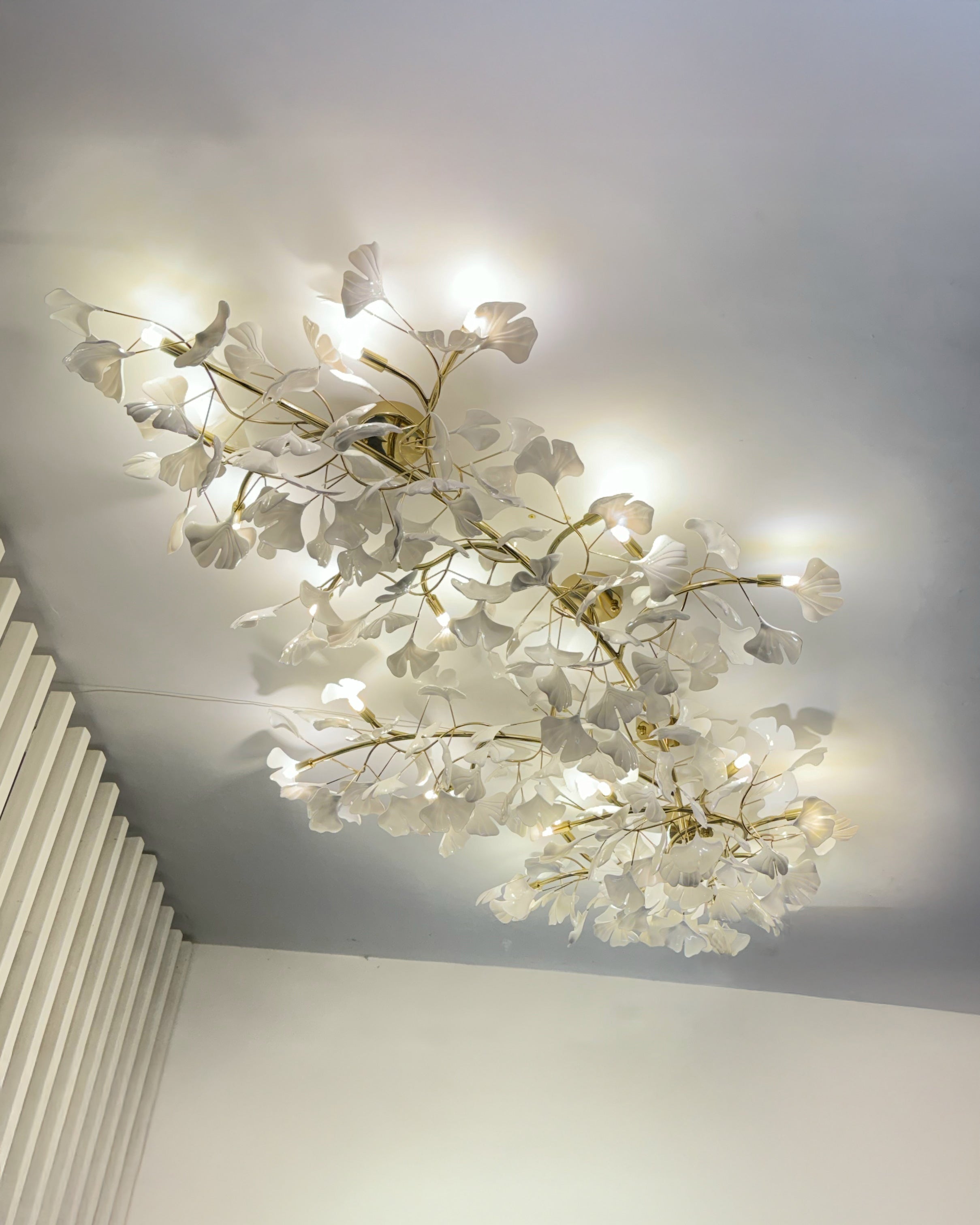 WOMO Ceramic Ginkgo Ceiling Light-WM1119