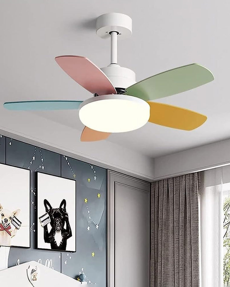 WOMO 5-Klingen Scandi Deckenventilator Lampe-WM5089