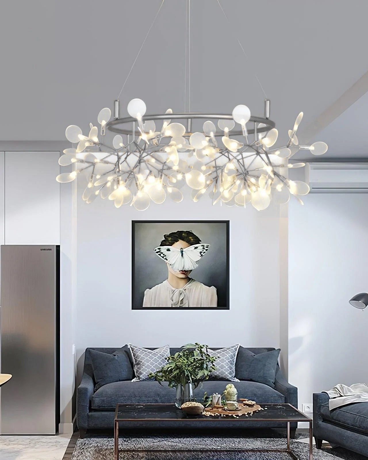 WOMO Design Kronleuchter Rund Wohnzimmer-WM2435