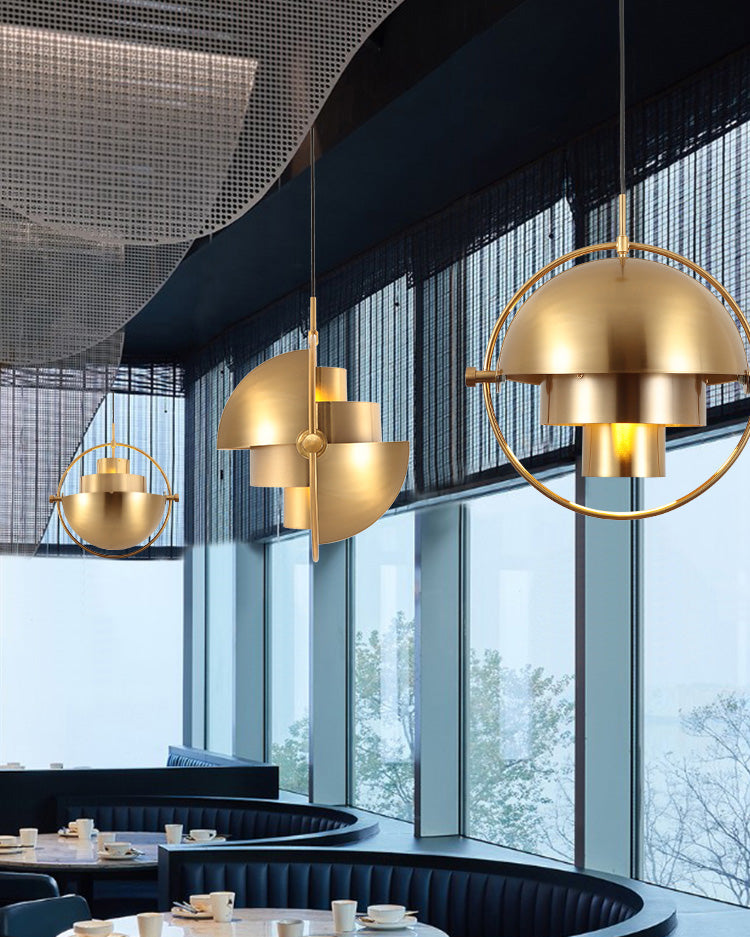 WOMO Verstellbare Pendelleuchte aus Metallkugel-WM2564