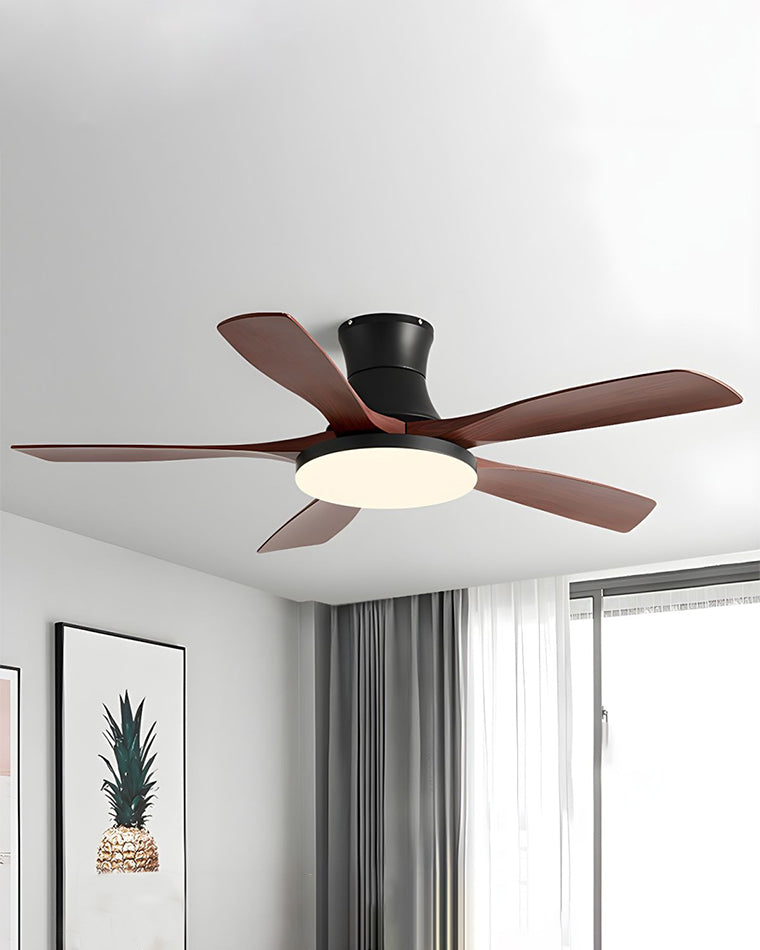 WOMO 5-Blatt-Deckenventilatorlampe, modern-WM5126