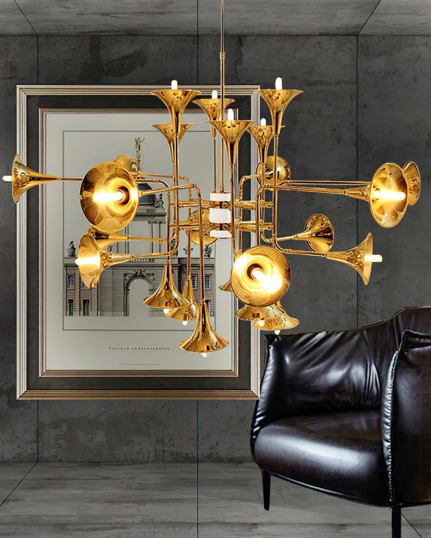 WOMO Vintage Kronleuchter Gold Wohnzimmer-WM2614