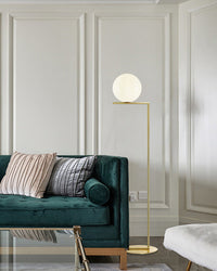 WOMO Glass Sphere Floor Lamp - WM7128