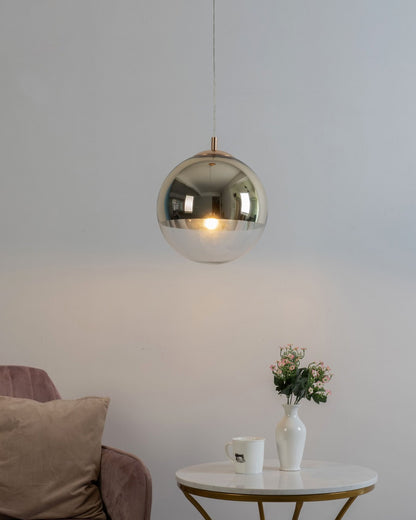 WOMO Gold Chrome Globe Pendant Light-WM2691