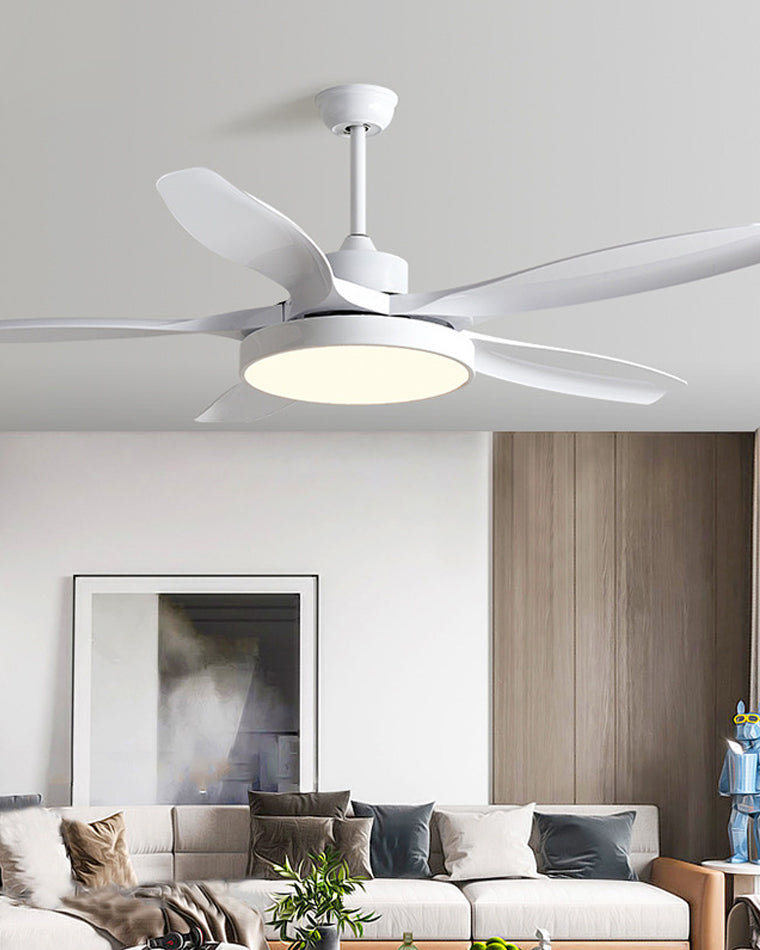 WOMO 5-Blatt-Modern-Deckenventilator-Leuchte-WM5129