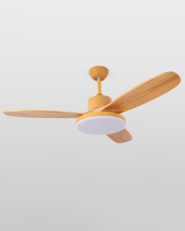 WOMO Deckenventilatorlampe mit 3 Holzflügeln-WM5090
