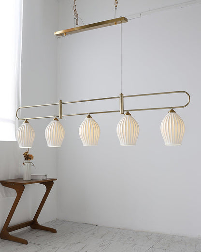 WOMO Ceramic Bud Linear Chandelier-WM2121b