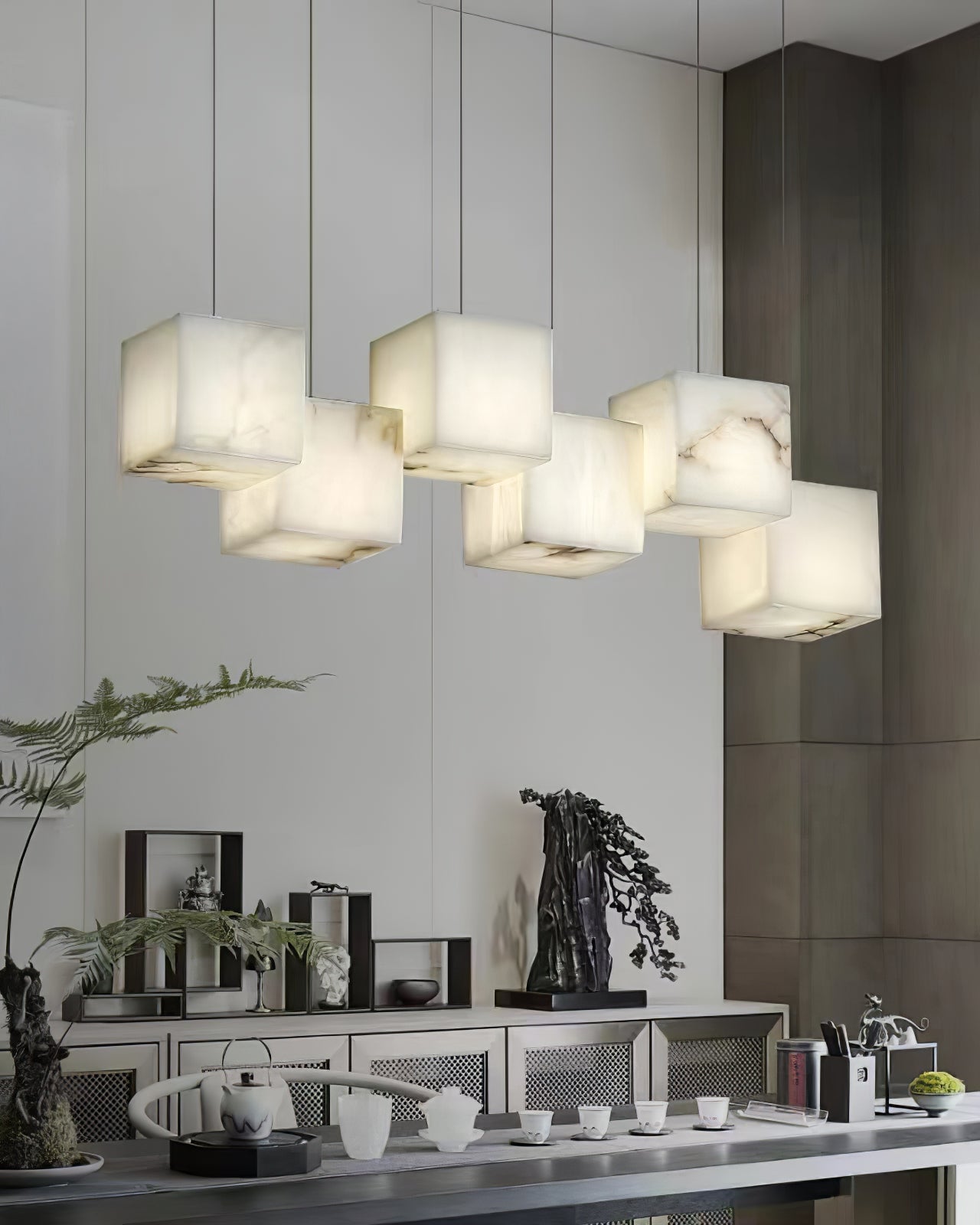 WOMO Cubic Suspension Décalée Albâtre-WM2852