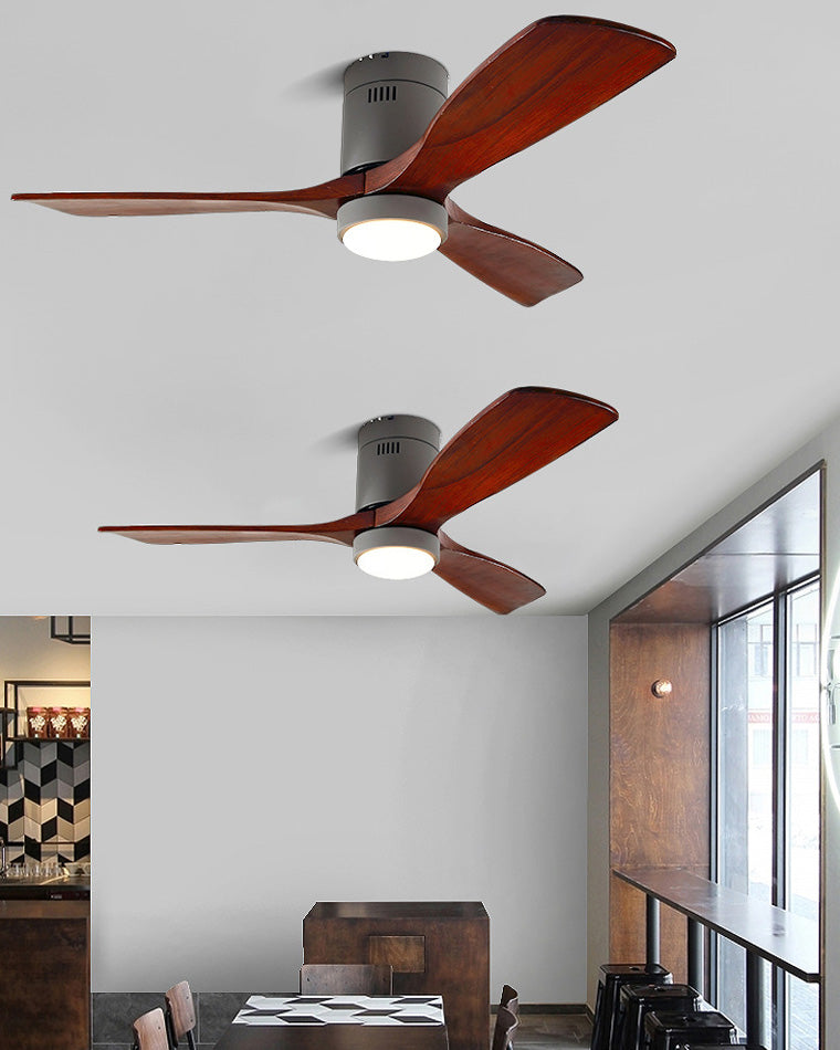 WOMO Mid-Century Modern Hugger Deckenventilatorlampe-WM5067