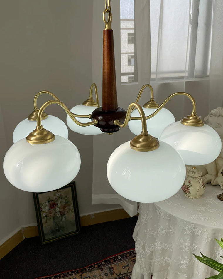 WOMO Schlafzimmer Kronleuchter Vintage Glas-WM2303