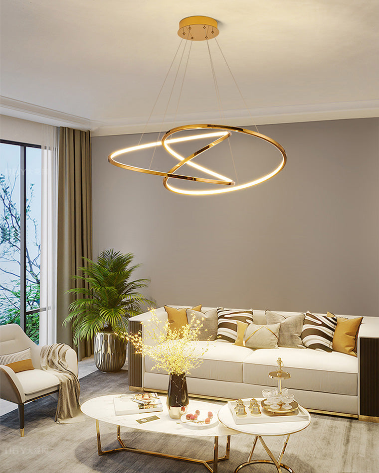 WOMO Swirl LED Chandelier - WM2461