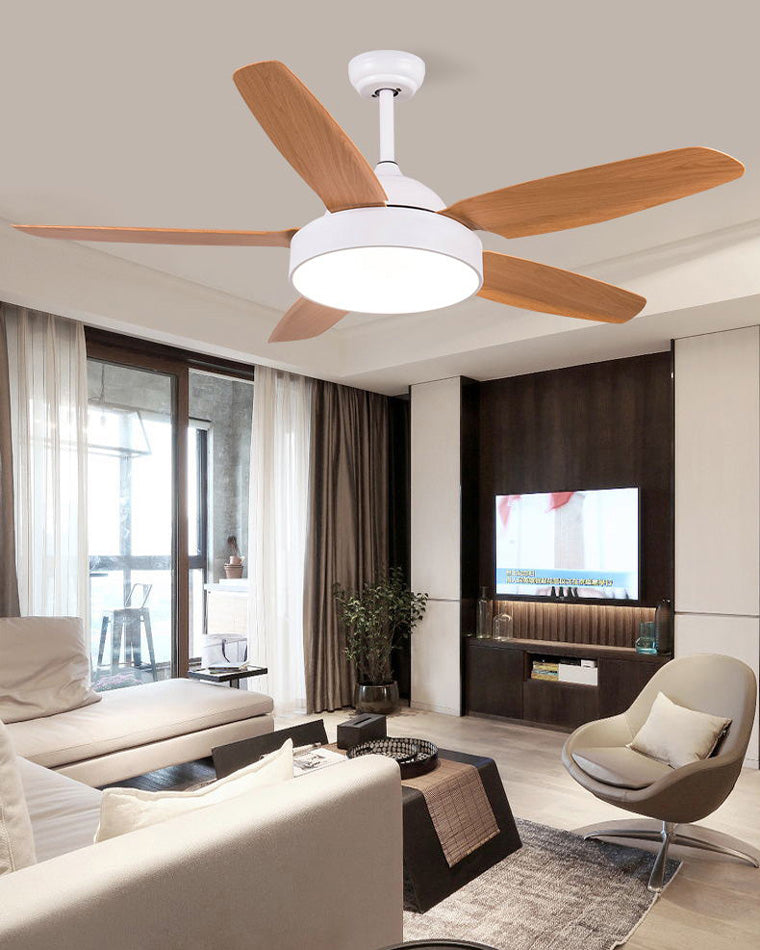 WOMO 5-Blatt-Deckenventilator mit Lampe - WM5101