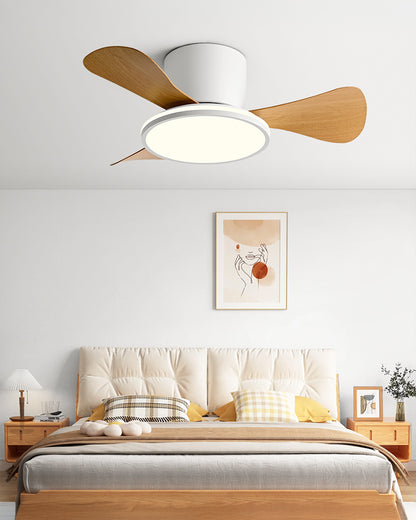 WOMO Small Low Profile Ceiling Fan Lamp - WM5166