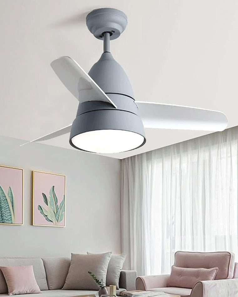 WOMO 3-Blatt-Deckenventilator mit konischer Form und Lampe - WM5099