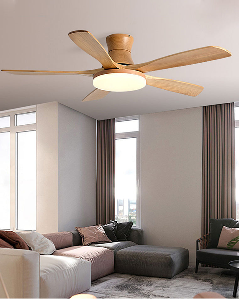 WOMO 5-Blatt-Deckenventilatorlampe, modern-WM5126