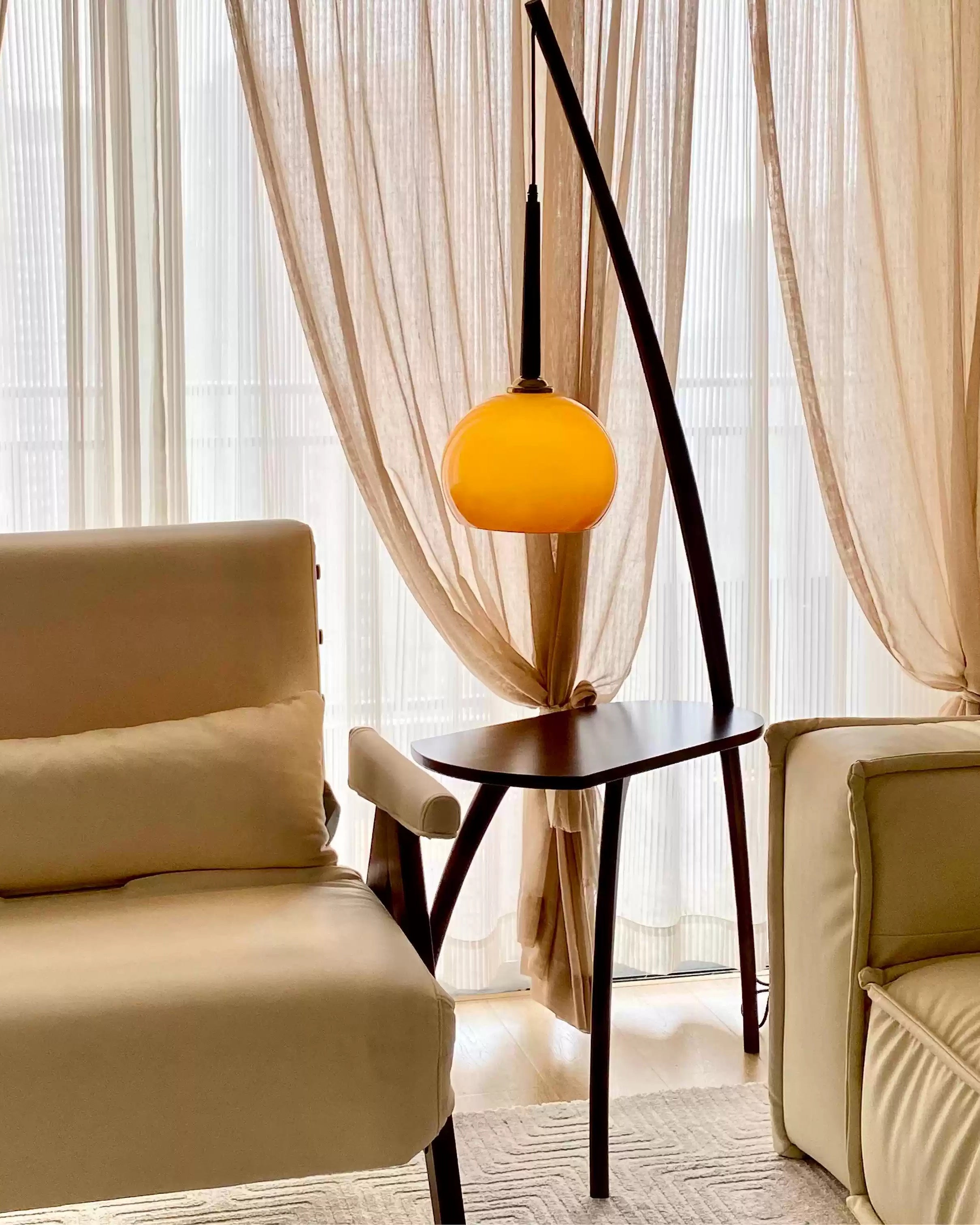 WOMO Wooden Pendant Light with Table WM7130