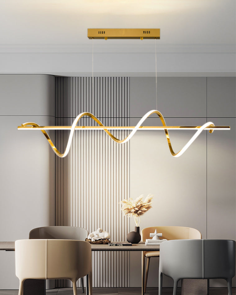 WOMO Goldener Metall Kronleuchter Küche Schlicht-WM2723
