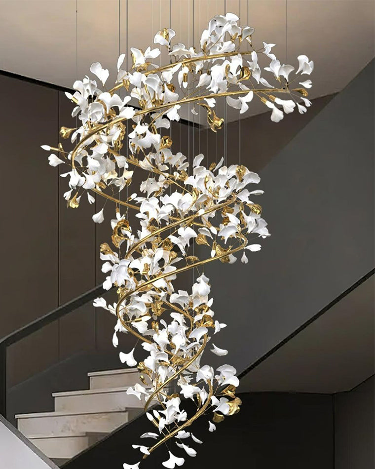 WOMO Ginkgo-Spiral-Kronleuchter-WM2423