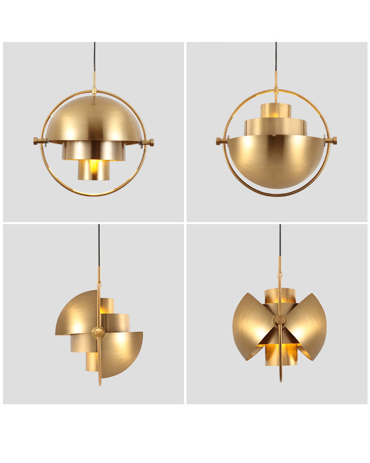 WOMO Verstellbare Pendelleuchte aus Metallkugel-WM2564