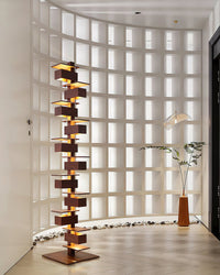 WOMO Column Nut Tree Floor Lamp-WM7110