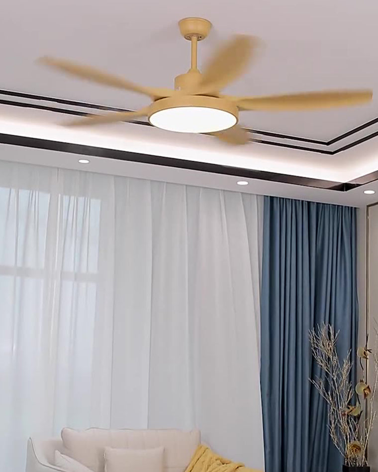 WOMO 5-Blatt-Modern-Deckenventilator-Leuchte-WM5129