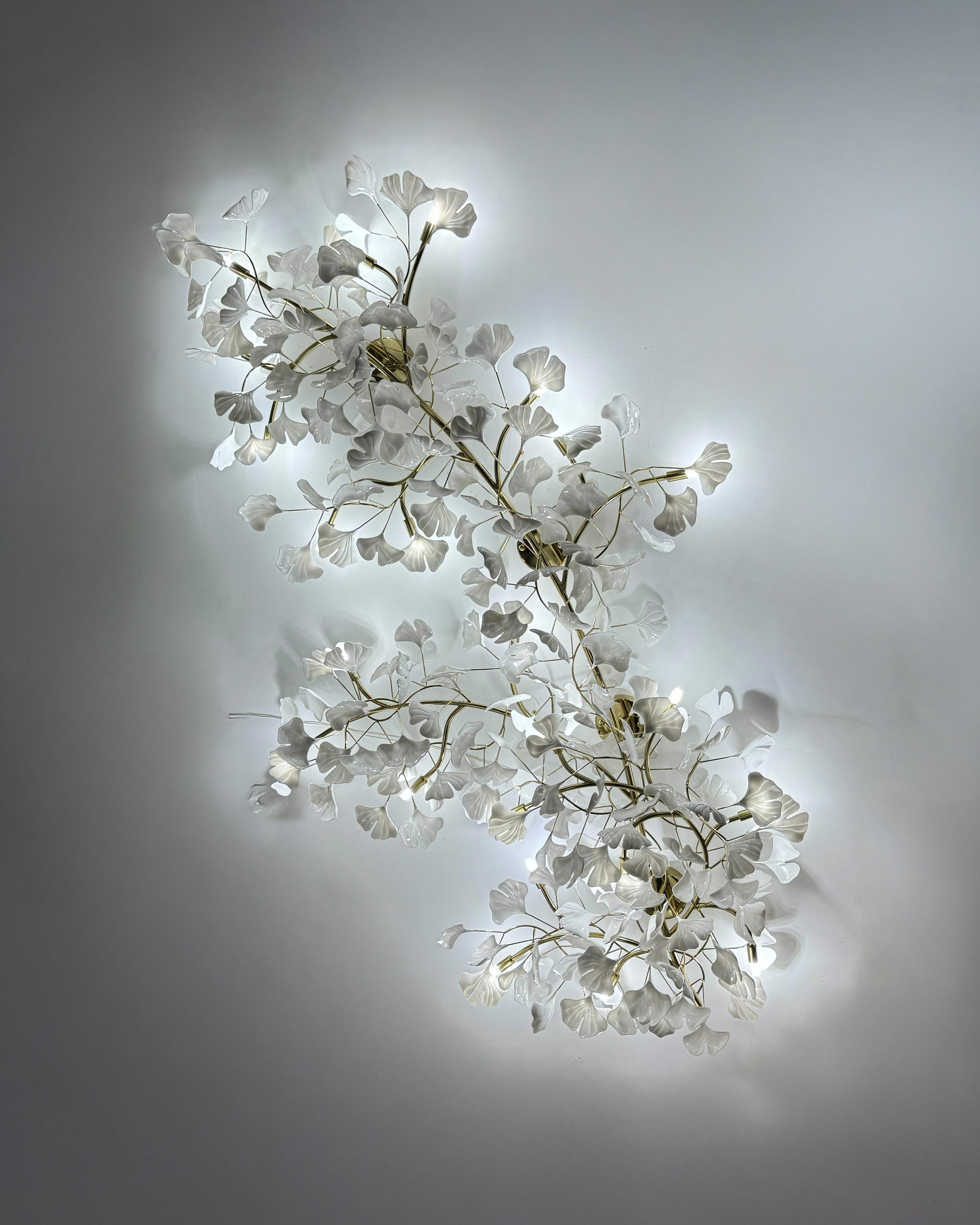 WOMO Ceramic Ginkgo Ceiling Light-WM1119