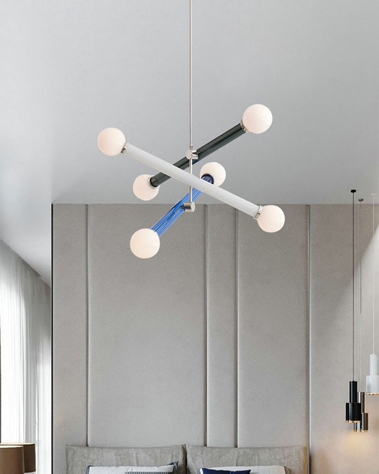 WOMO Bunte Sputnik-Globus-Kronleuchter-WM2670