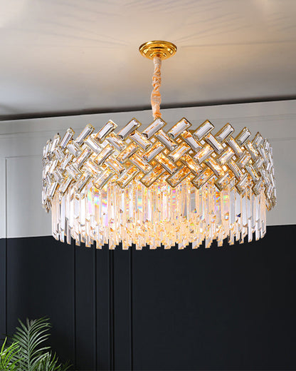 WOMO Shield Crystal Round Chandelier-WM2190