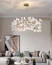 WOMO Design Chandelier White Gold Porcelain-WM2416