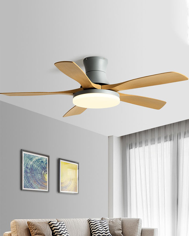WOMO 5-Blatt-Deckenventilatorlampe, modern-WM5126