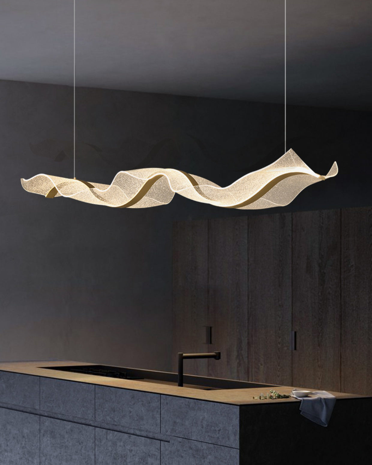 WOMO Länglicher LED Esszimmer Kronleuchter Modern-WM2596