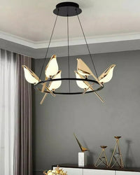WOMO Gold Bird Kronleuchter Wohnzimmer-WM2512d