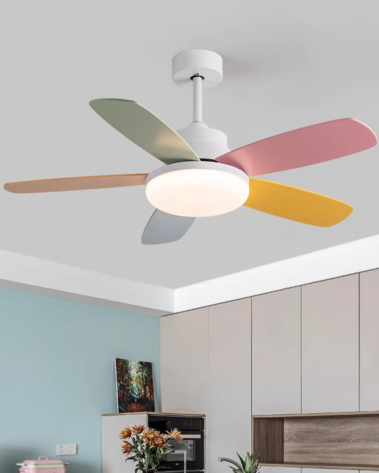 WOMO 5-Klingen Scandi Deckenventilator Lampe-WM5089