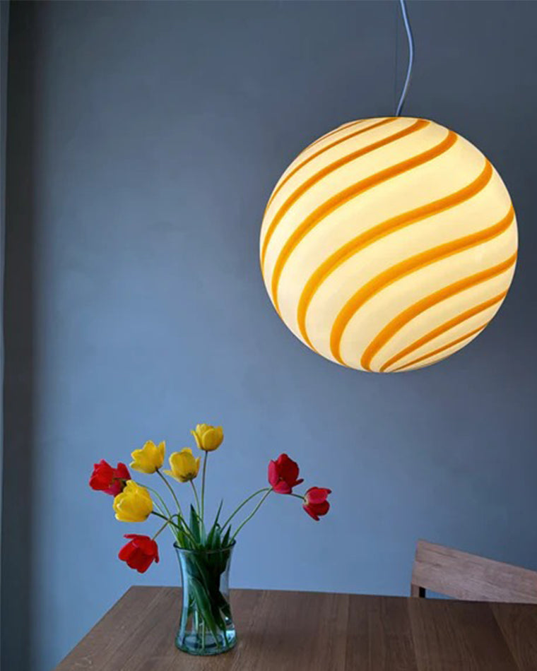 WOMO Swirl – Suspension à globe en verre – WM2613