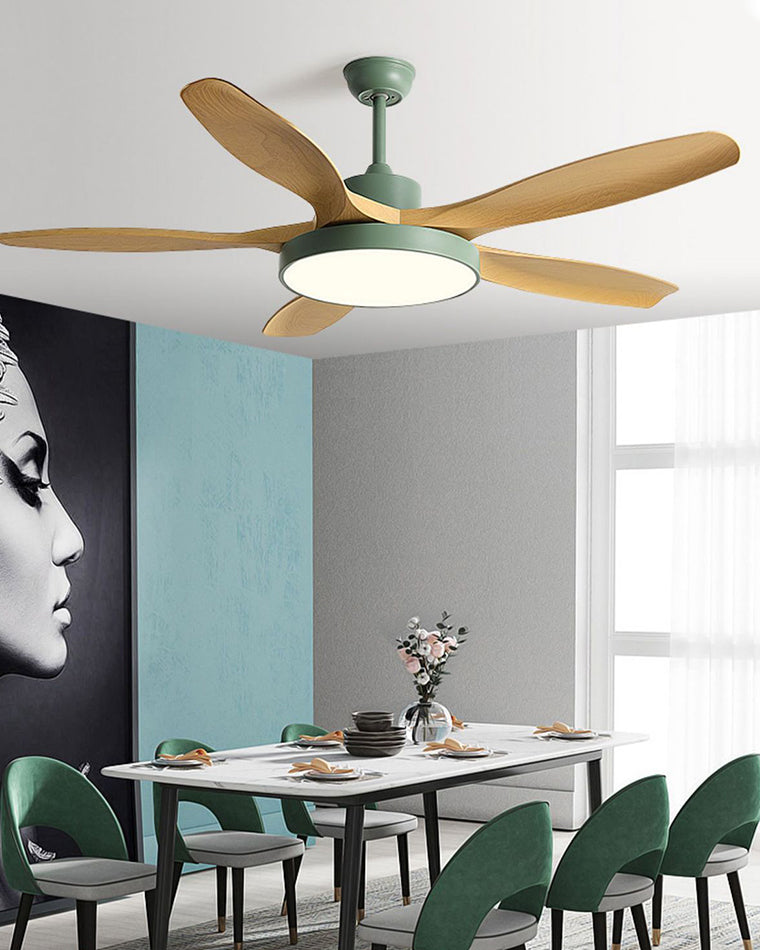 WOMO 5-Blatt-Modern-Deckenventilator-Leuchte-WM5129