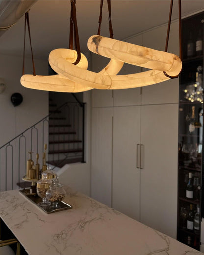 WOMO Infinity Large Alabaster Chandelier-WM2883
