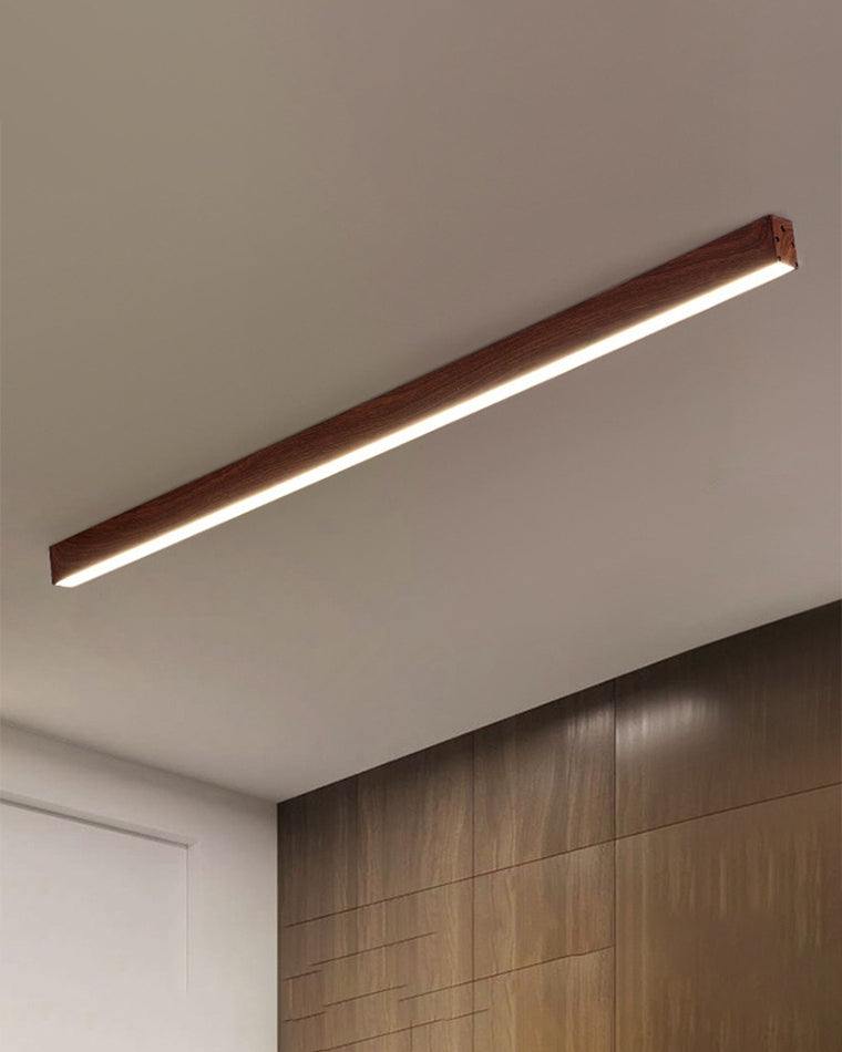 WOMO Lineare LED Deckenleuchte Flur Lang Schmal Metall-WM1003