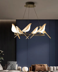WOMO Gold Bird Kronleuchter Wohnzimmer-WM2512d