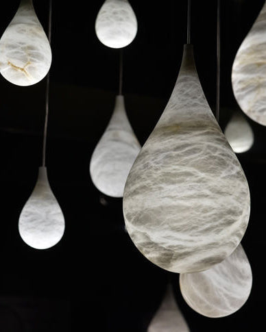 Suspension Alabaster-Tropfen WOMO-WM2901