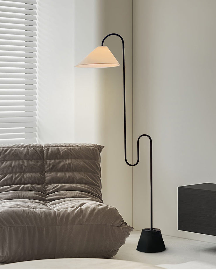 WOMO Stoff-Schwanenhals-Stehlampe-WM7096