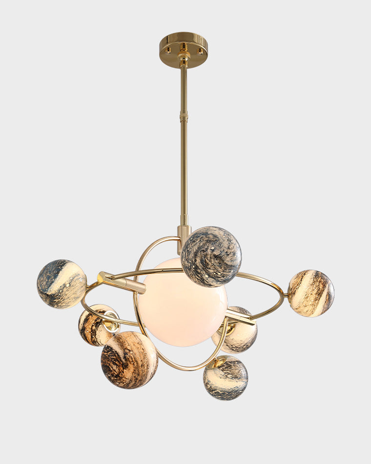WOMO Planet Glas Kronleuchter – WM2385