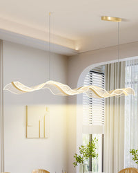 WOMO Lustre de salle à manger LED allongé moderne-WM2596