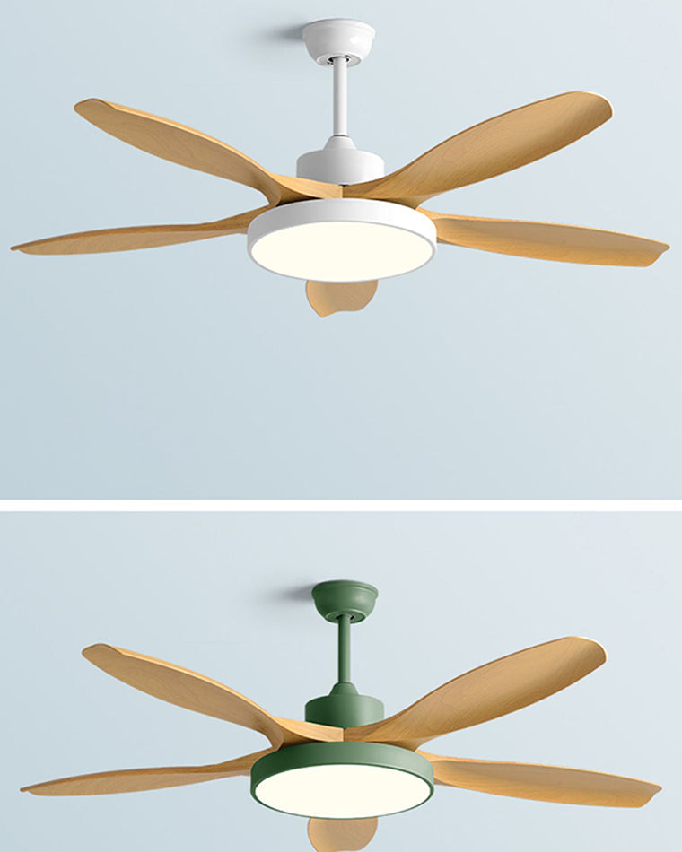 WOMO 5-Blatt-Modern-Deckenventilator-Leuchte-WM5129