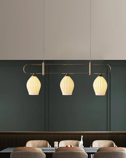 WOMO Ceramic Bud Linear Chandelier-WM2121b