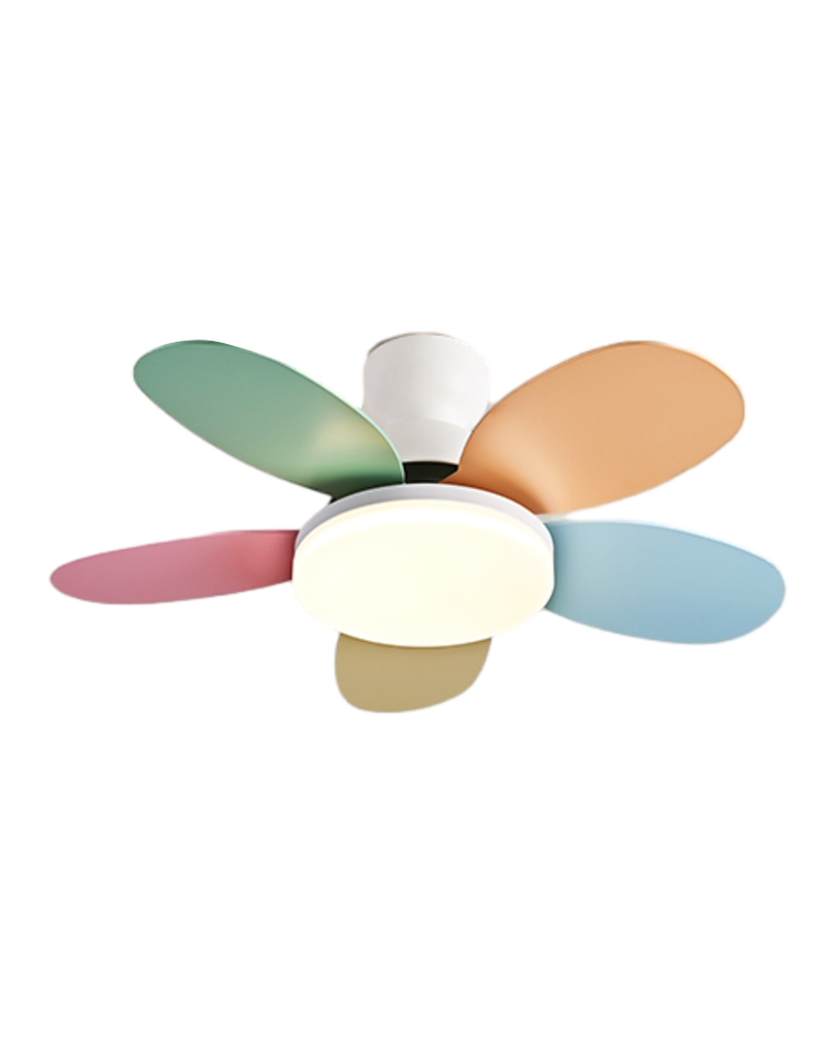 WOMO Scandi Wood Ceiling Fan Lamp-WM5004
